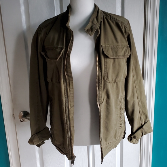 Fossil Army Green Utility Jacket Small EUC - Picture 13 of 13